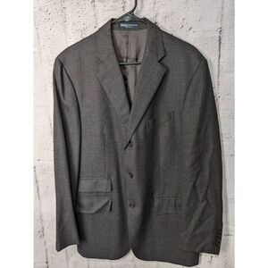 Ralph Lauren Polo line Grey Italian‎ Wool Blazer 44 Regular 44R Made in Italy